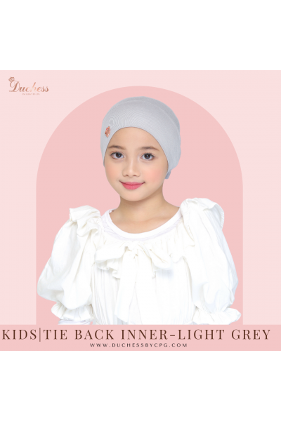 TIE BACK KIDS -  LIGHT GREY